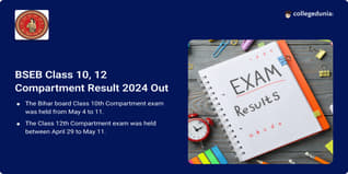 BSEB Class 10, 12 Compartment Result 2024 Out; Get Direct Link Here